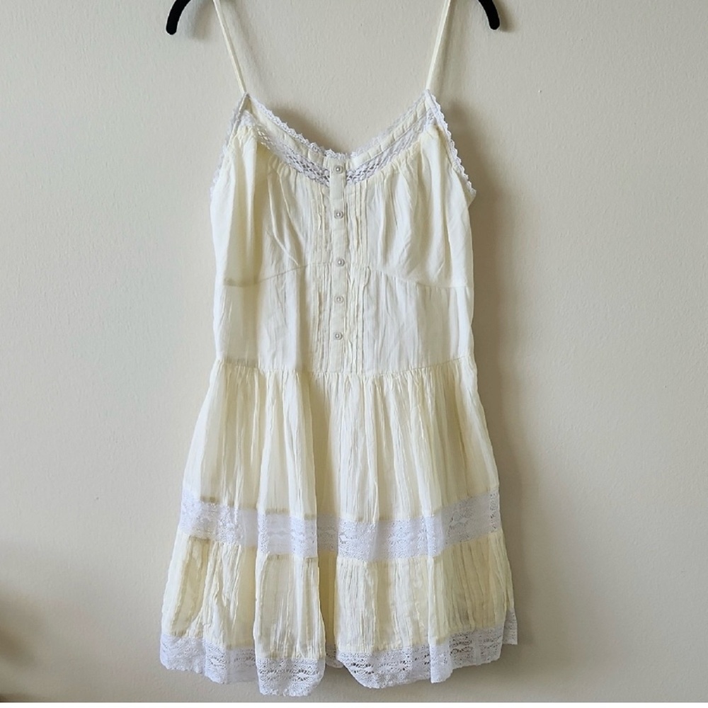 NWT - Aerie Yellow Lace Detail
Mini Dress - L